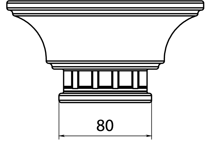 Накладка прямая на карниз Милан