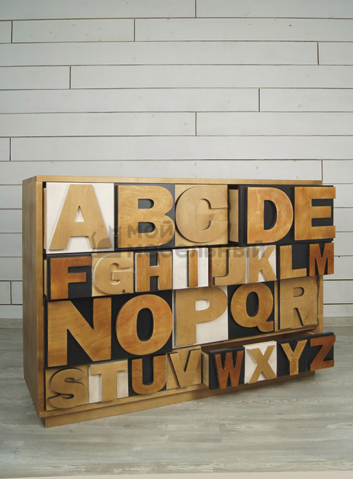 Комод «Alphabeto Birch» 10 ящиков арт AL-01/2ETG/4 фото 3