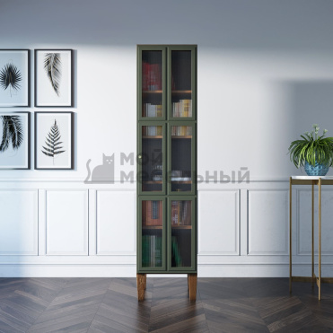 Шкаф одностворчатый "Andersen" с рифлеными стеклами арт AN13