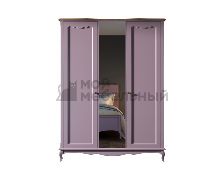 Шкаф Leontina Lavanda двухстворчатый с зеркалом арт ST9327ZL фото 2