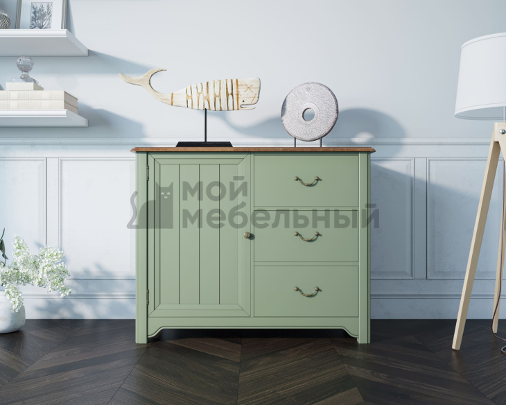 Комод Olivia на 3 ящика с дверкой арт GA5051 фото 6