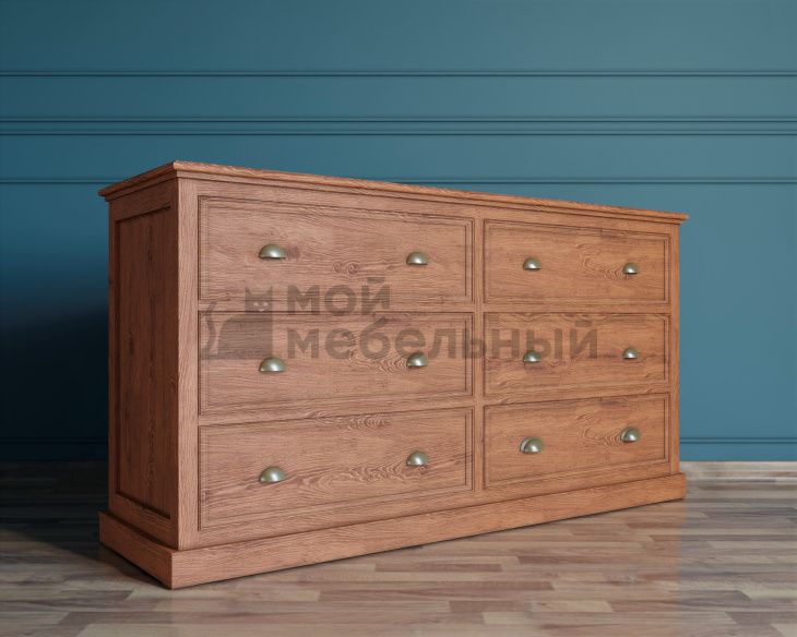 Комод "Palermo natural" с шестью ящиками арт PL1052OAK Комод