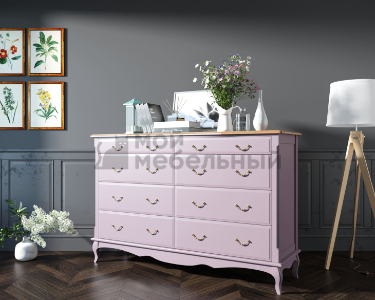 Комод Leontina Lavanda на восемь ящиков арт ST9316/2L фото 5