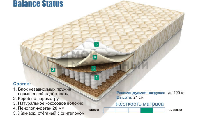 Матрас Ярцево Balance Status 1600х150х2000 фото 1