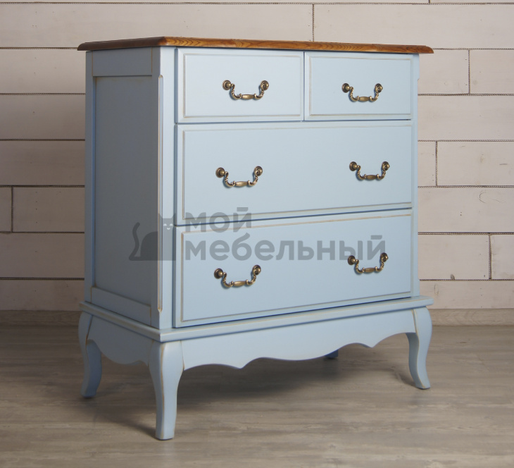 Голубой комод Leontina (4 ящика) арт ST9335B фото 3