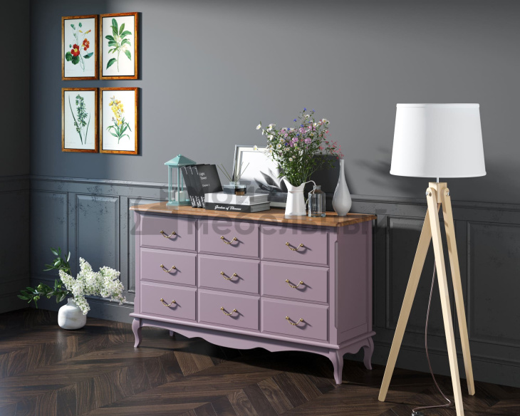 Комод Leontina Lavanda на девять ящиков арт ST9379L Комод Leontina Lavanda на девять ящиков арт ST9379L фото 4