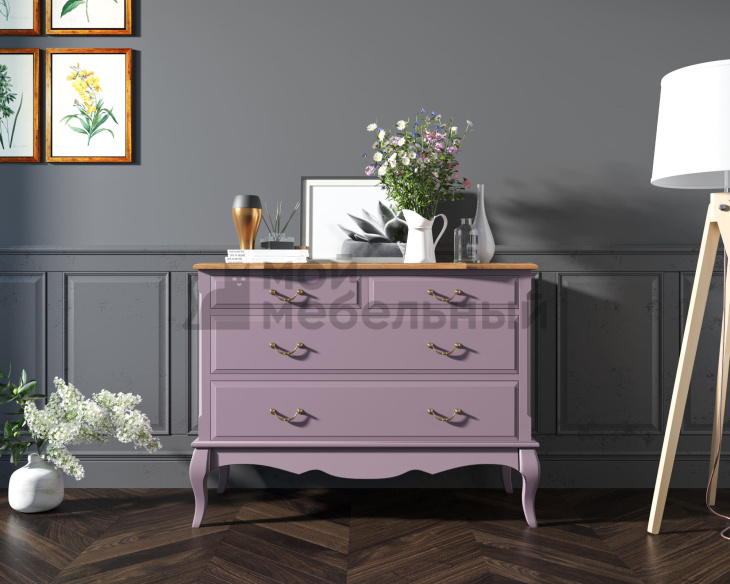 Комод «Leontina Lavanda» на 4 ящика арт ST9315L фото 1