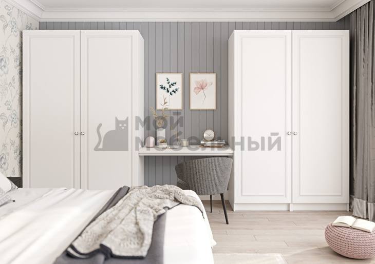 Шкаф Лонгфорд 2Д МДФ ПВХ фото 1