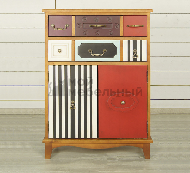 Вертикальный комод Gouache Birch (2 ящика) арт G20016ETG/1 фото 1