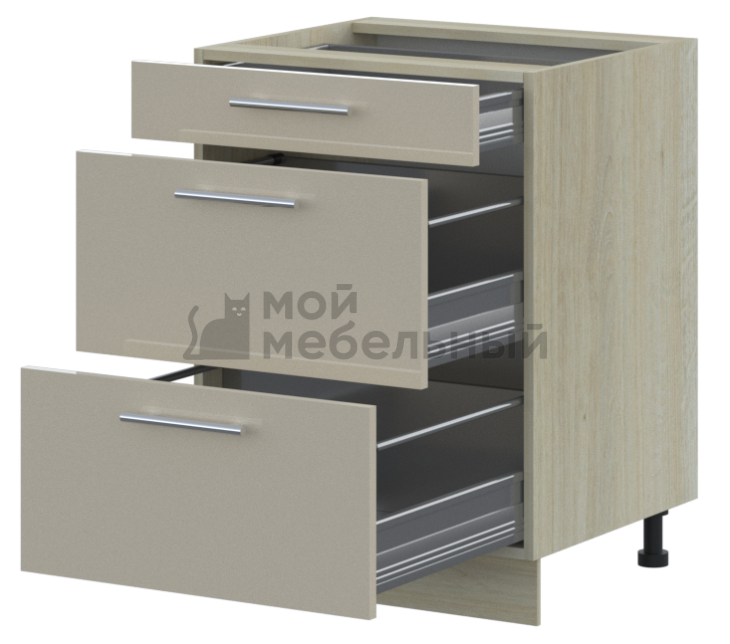 Тумба LOFTeam CPL Глянец ТНЯ-60/3.1 фото 1