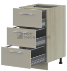 Тумба LOFTeam HPL Глянец ТНЯ-50/3