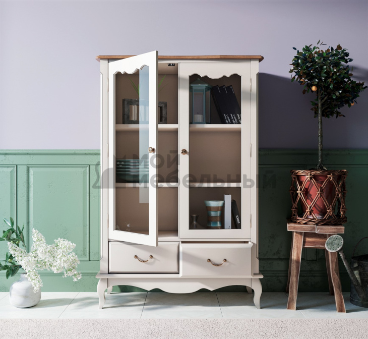 Шкаф "Leontina" для посуды низкий с ящиками арт ST9355/2 Шкаф