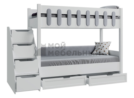 Кровать 2-х ярусная №7 velluto 12 (матрас 1900*800) фото 2