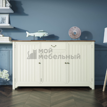 Бежевый комод Olivia 3 двери/1 ящик арт GA5005B Бежевый комод Olivia 3 двери/1 ящик арт GA5005B фото 1