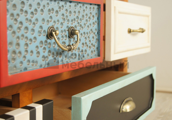 Комод «Gouache Birch» горизонтальный арт M10526ETG/1 фото 5