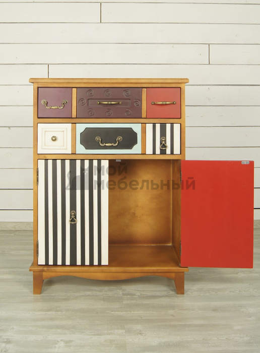 Вертикальный комод Gouache Birch (2 ящика) арт G20016ETG/1 фото 4