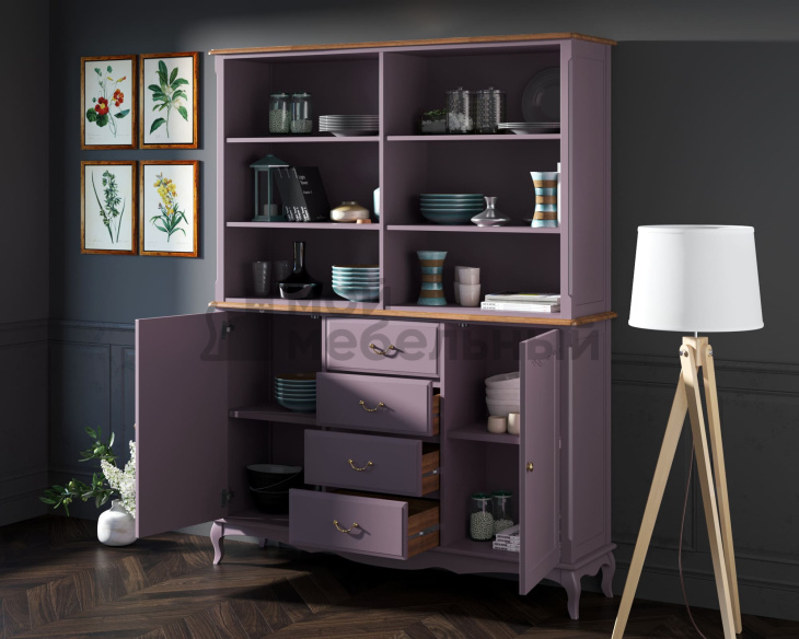 Шкаф Leontina Lavanda с открытым верхом арт ST9351/2L Шкаф Leontina Lavanda с открытым верхом арт ST9351/2L фото 5