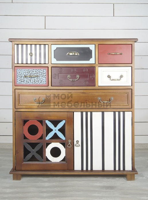 Вертикальный комод Gouache Birch (7 ящиков) арт G20017ETG/1 фото 2