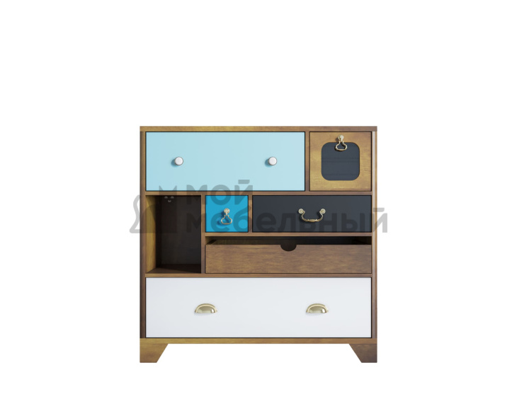 Комод малый «Aquarelle» 6 ящиков арт RE-52 фото 2