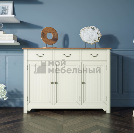 Бежевый комод Olivia 3 ящика/3 двери арт GA6005C Бежевый комод Olivia 3 ящика/3 двери арт GA6005C фото 1