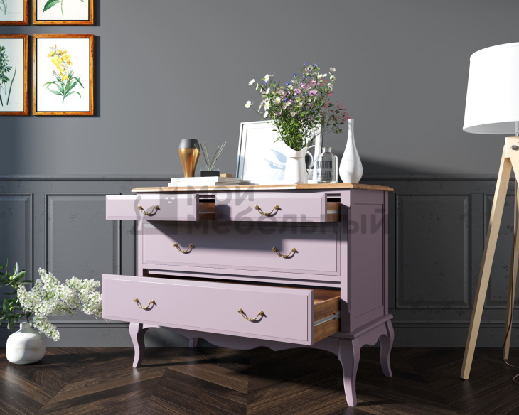 Комод «Leontina Lavanda» на 4 ящика арт ST9315L фото 3