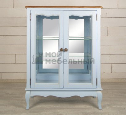 Шкаф "Leontina Blue" для посуды двустворчатый арт ST9318B