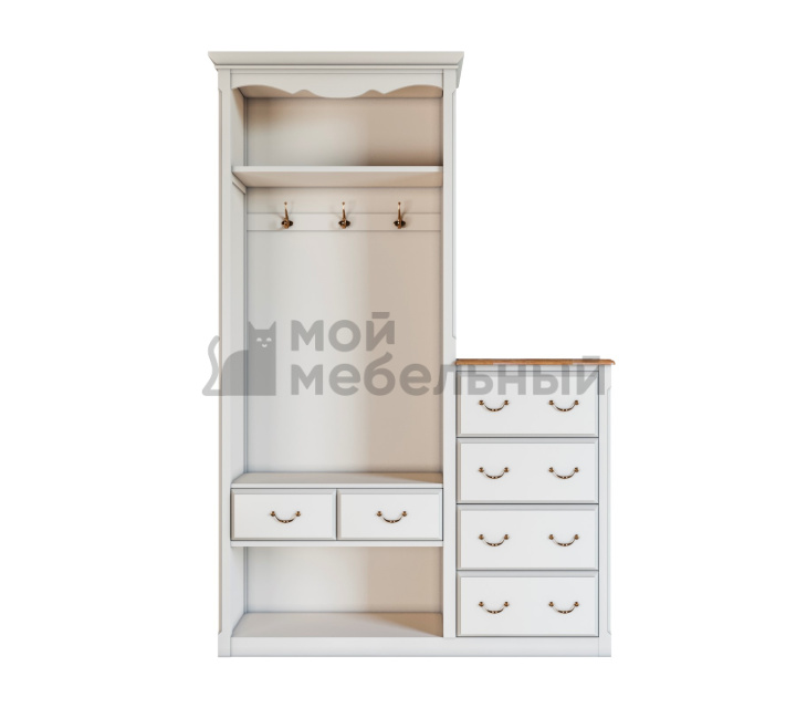 Шкаф-прихожая Leontina с комодом арт ST9362 фото 4