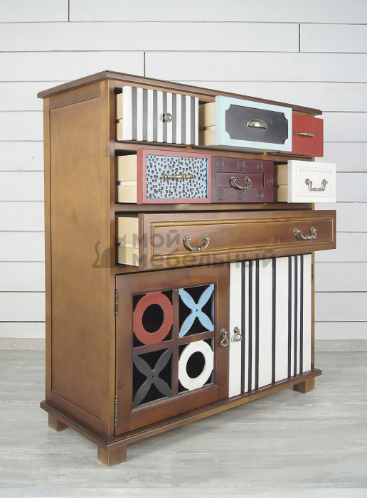 Вертикальный комод Gouache Birch (7 ящиков) арт G20017ETG/1 фото 6