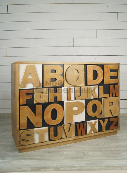 Комод «Alphabeto Birch» 10 ящиков арт AL-01/2ETG/4 фото 4