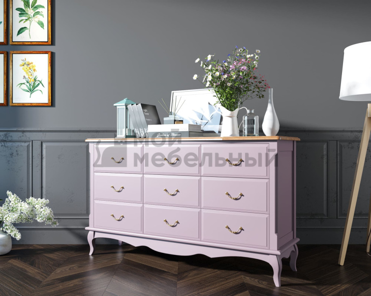 Комод Leontina Lavanda на девять ящиков арт ST9379L Комод Leontina Lavanda на девять ящиков арт ST9379L фото 5