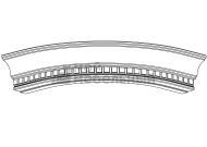 Карниз полукруглый Милан