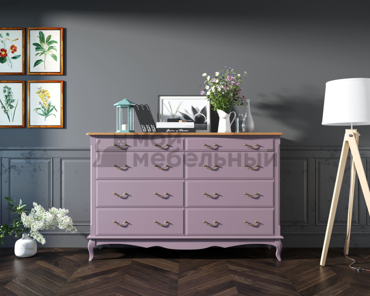 Комод Leontina Lavanda на восемь ящиков арт ST9316/2L фото 1