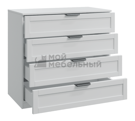 Изделие №557 комод 4ящ, белый (мк 74 