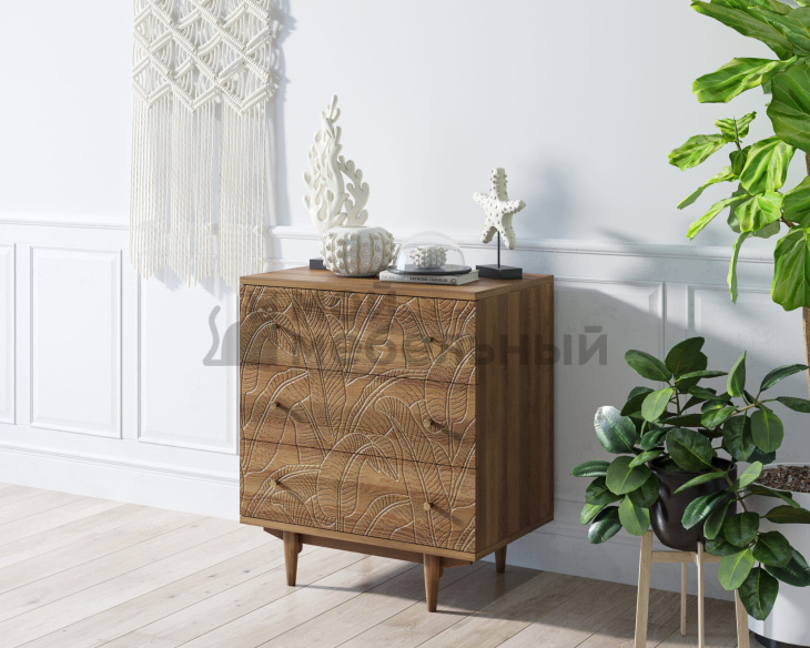 Комод "Boho" 3 ящика джангл арт BH07 Комод