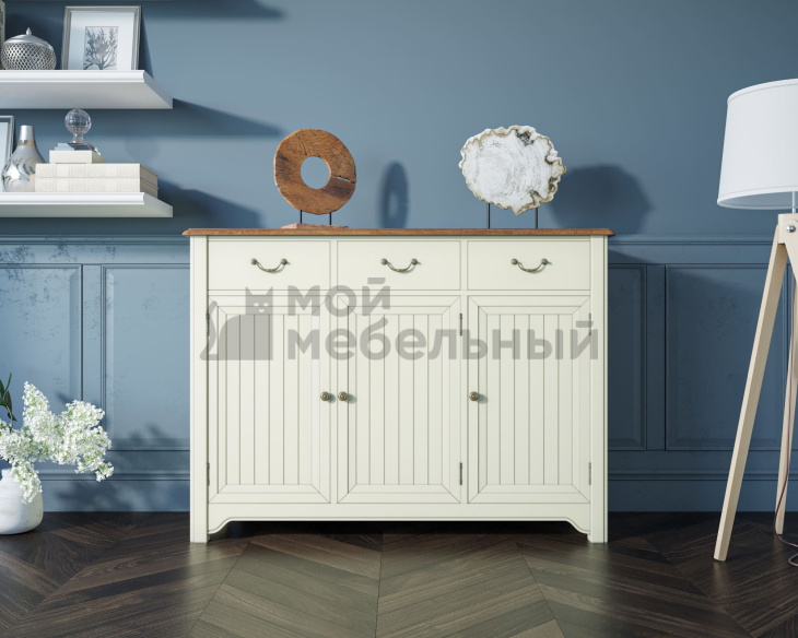 Бежевый комод Olivia 3 ящика/3 двери арт GA6005C Бежевый комод Olivia 3 ящика/3 двери арт GA6005C фото 5