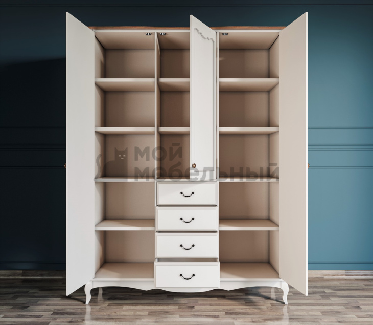 Шкаф Leontina для одежды с ящиками арт ST9327/34 фото 2