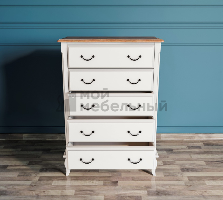 Комод «Leontina» на пять ящиков вертикальный арт ST9342 фото 3