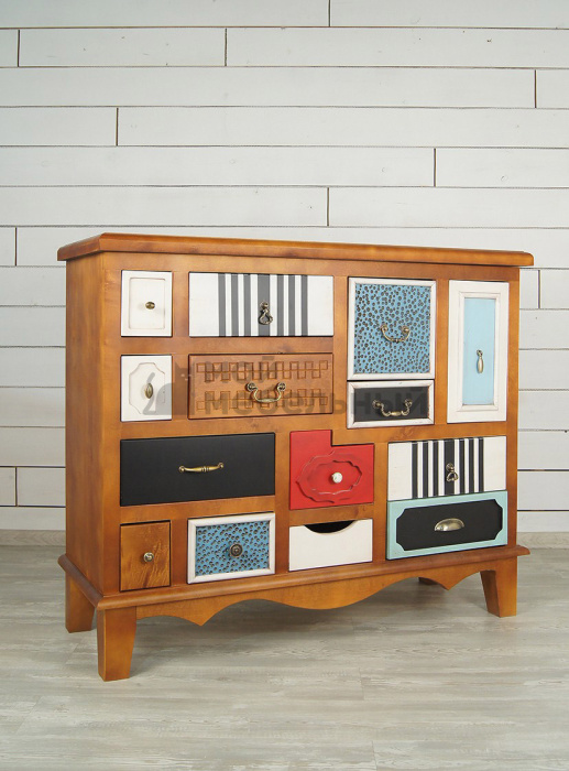 Комод "Gouache Birch" темный арт M10594ETG/1 Комод