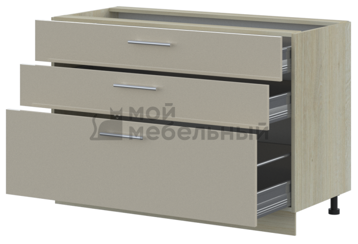 Тумба LOFTeam CPL Глянец ТНЯ-120/3 фото 1