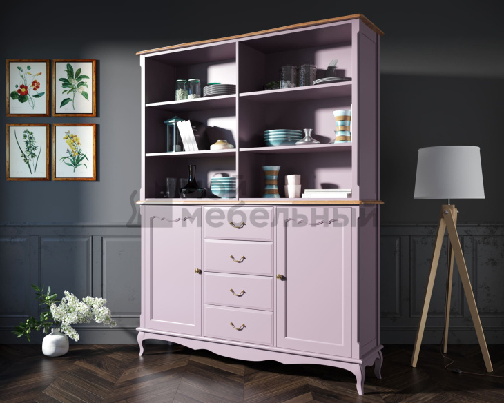 Шкаф Leontina Lavanda с открытым верхом арт ST9351/2L Шкаф Leontina Lavanda с открытым верхом арт ST9351/2L фото 6