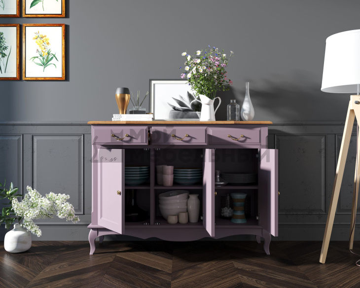 Комод "Leontina Lavanda" (3 ящика и 3 двери) арт ST9344L Комод