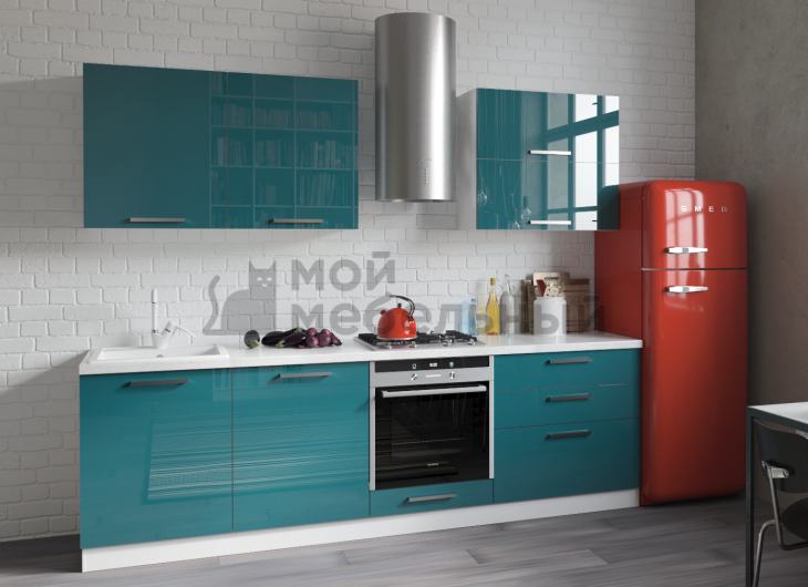 Модульная кухня LOFTeam HPL Ocean Глянец фото 1