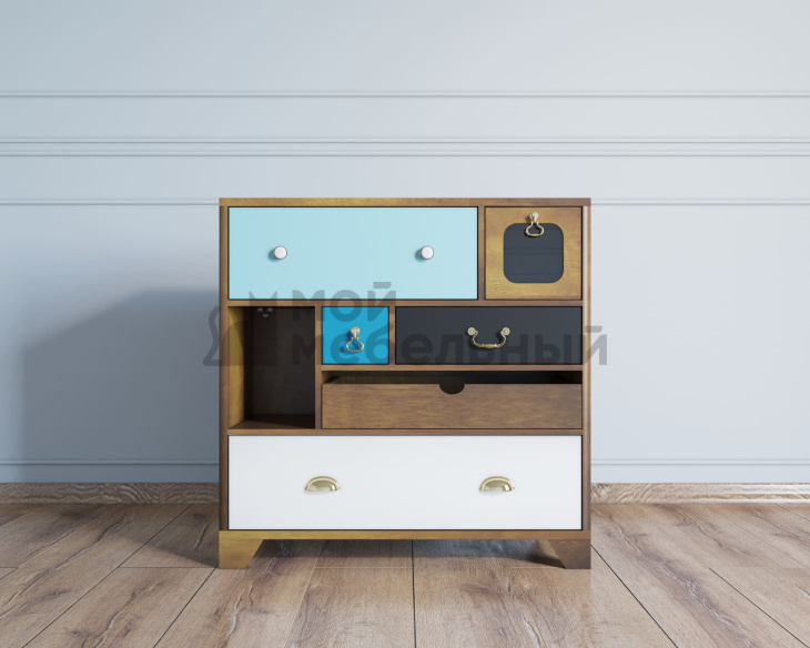 Комод малый «Aquarelle» 6 ящиков арт RE-52 фото 5