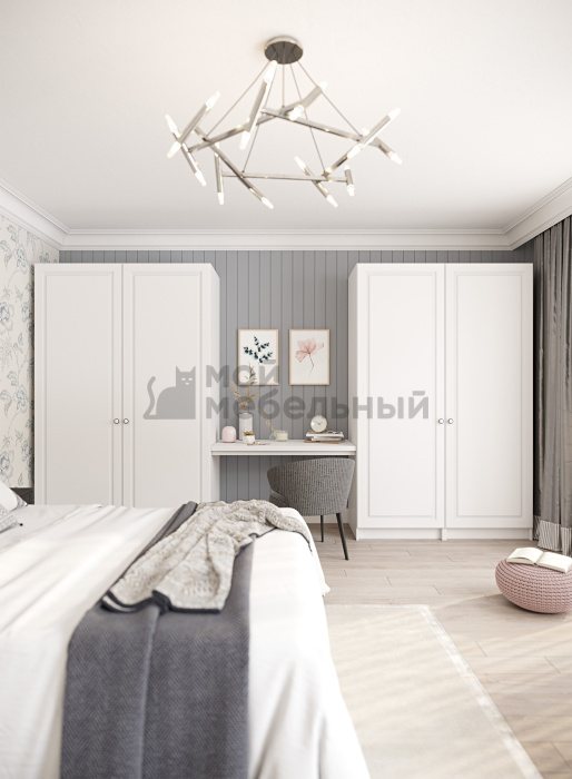 Шкаф Лонгфорд 2Д МДФ ПВХ фото 3