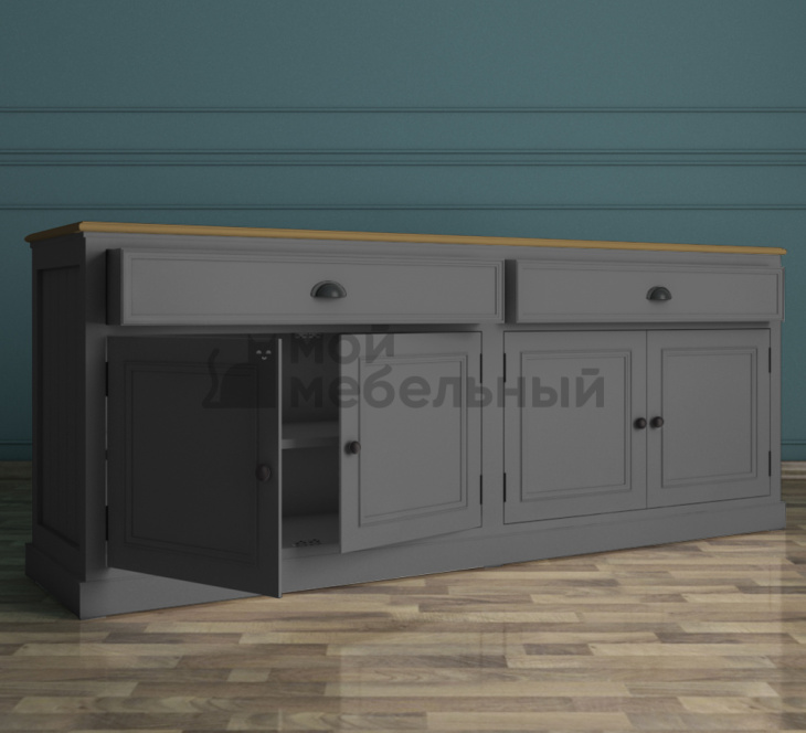 Серый комод 