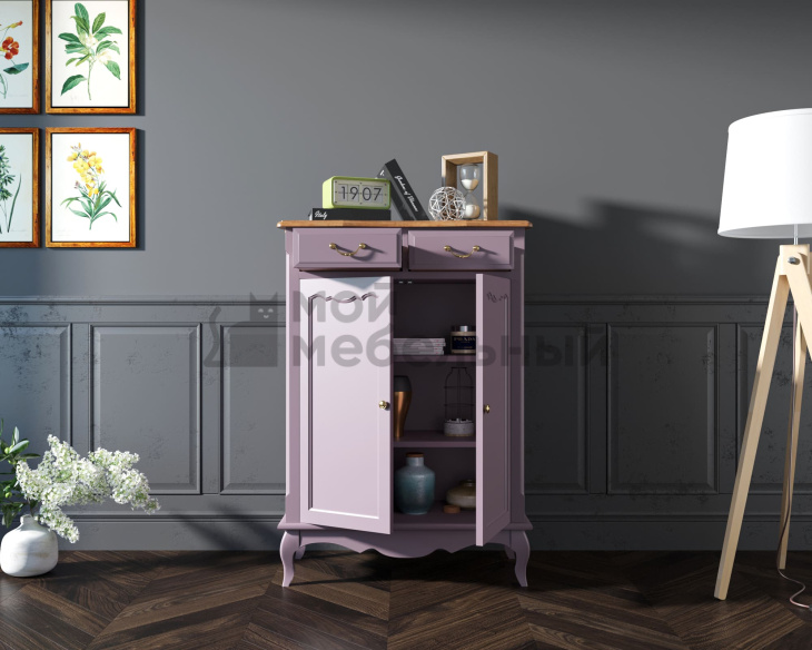 Комод «Leontina Lavanda» на 2 ящика 2 дверки арт ST9329RL Комод «Leontina Lavanda» на 2 ящика 2 дверки арт ST9329RL фото 3