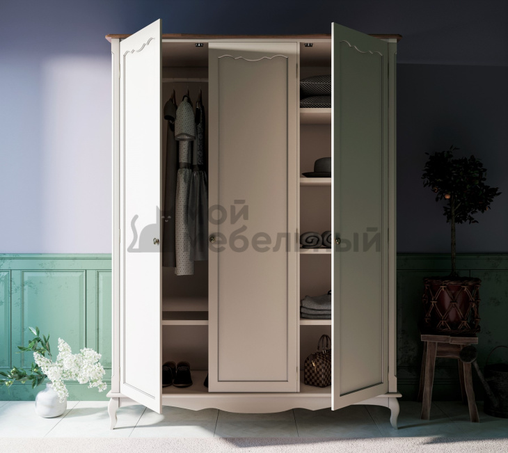 Шкаф Leontina для одежды трехстворчатый арт ST9327/3 фото 2