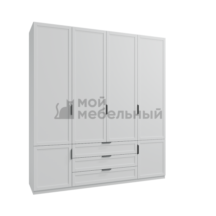 Изделие №554 шкаф 4дв ,белый (мк 74 