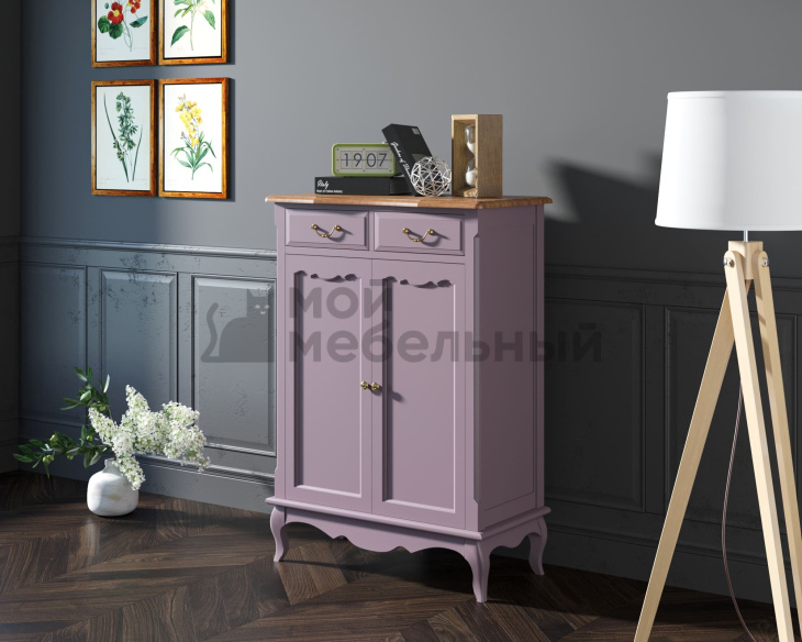 Комод «Leontina Lavanda» на 2 ящика 2 дверки арт ST9329RL Комод «Leontina Lavanda» на 2 ящика 2 дверки арт ST9329RL фото 4