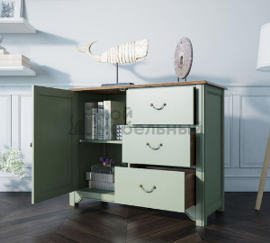 Комод Olivia на 3 ящика с дверкой арт GA5051 фото 3